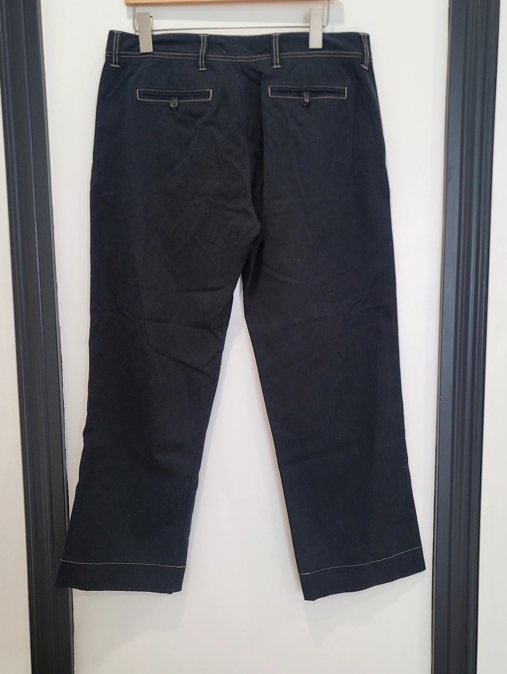 James Perse Standard Men’s  Contrast Stitch Chino Pants - Size 33 Crop - Picture 3 of 16